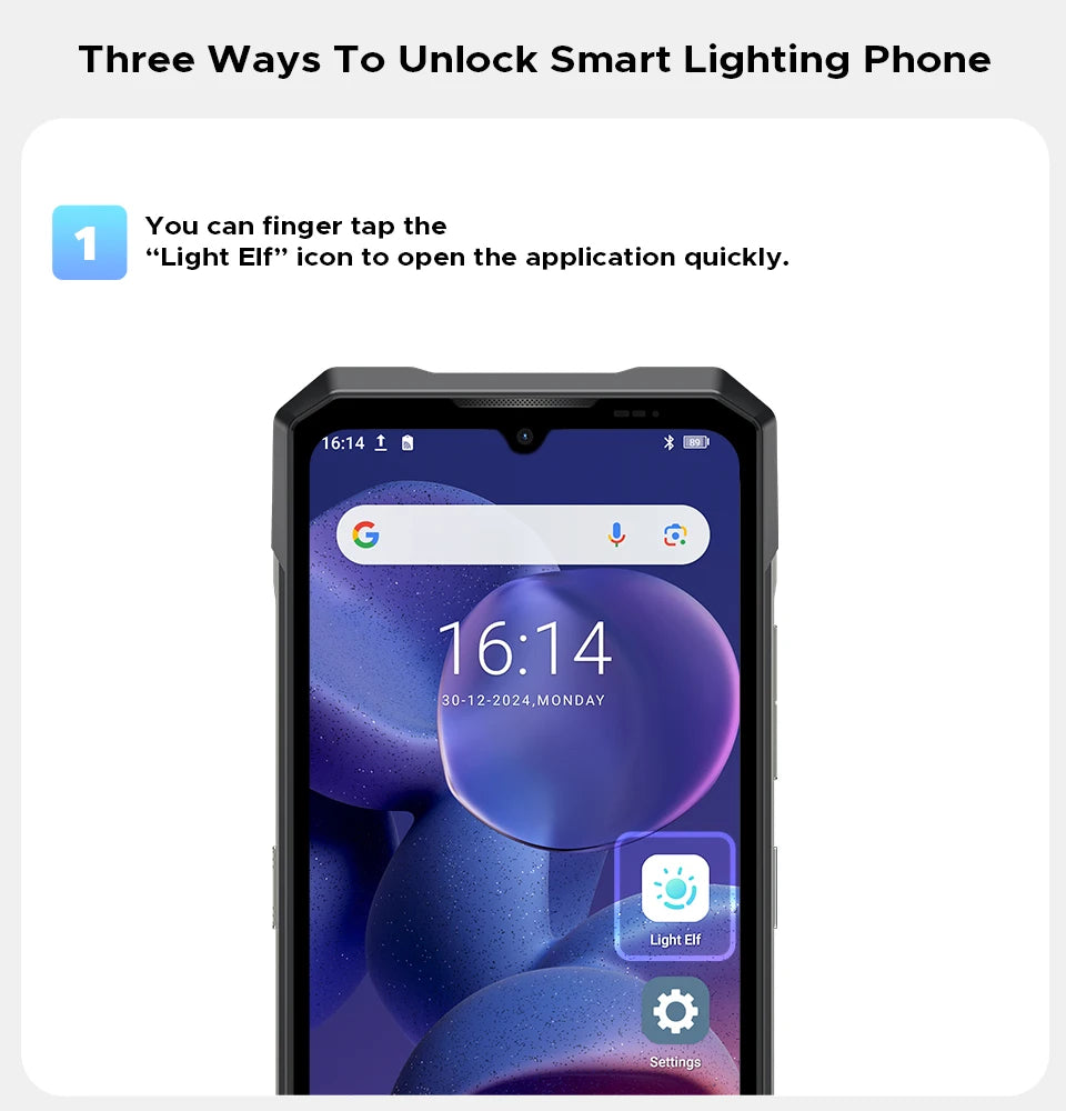 DOOGEE Blade GT Ultra 5G Rugged Smartphone Dimensity 7300 6.72'' 16GB 512GB LED Light Effect Design Ultra-thin Cell Phone