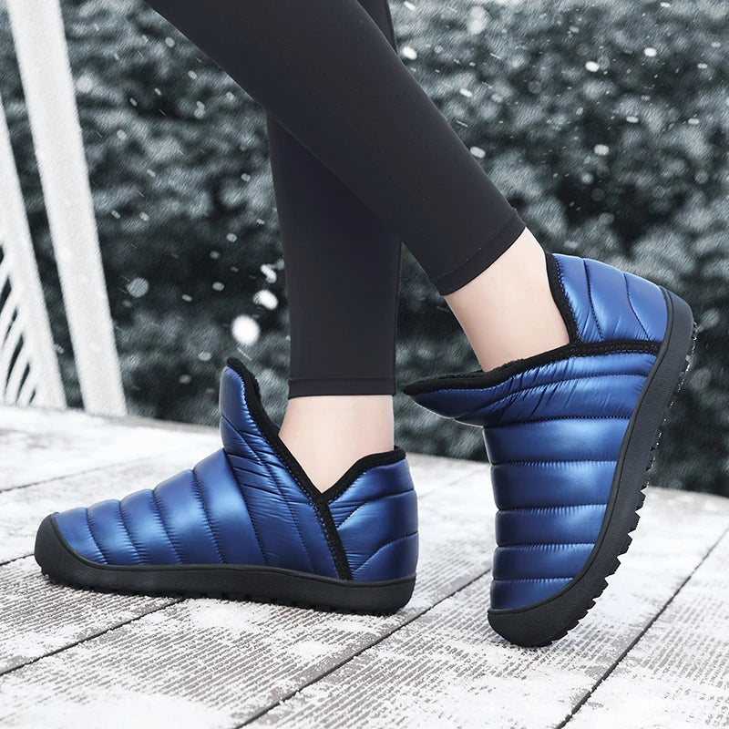 Winter Women Waterproof Snow Boots Lightweight Women Ankle Boots Sneakers Outdoor Sandproof Couple Warm Cotton Boot Botas Mujer