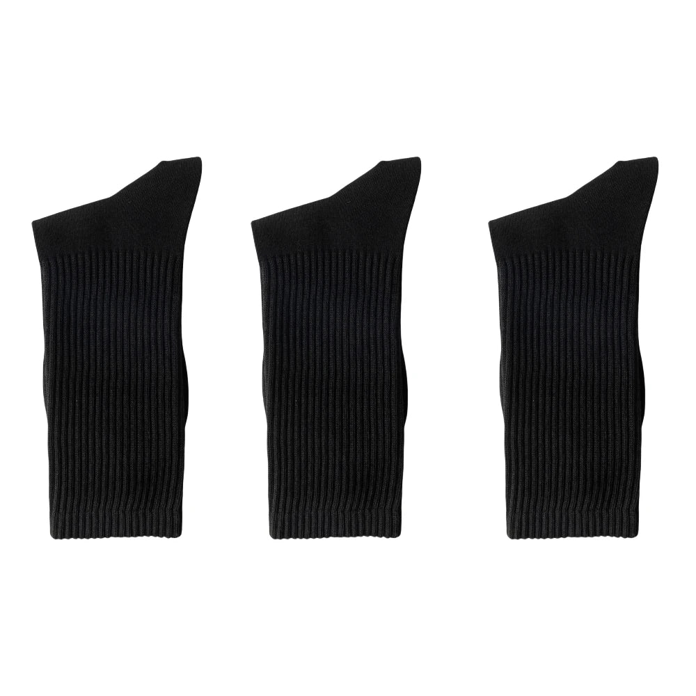 Men's High Quality Business Pure Cotton Socks Solid Color Fashion Casual Long Socks Harajuku Retro Wear-resistant Sports Socks