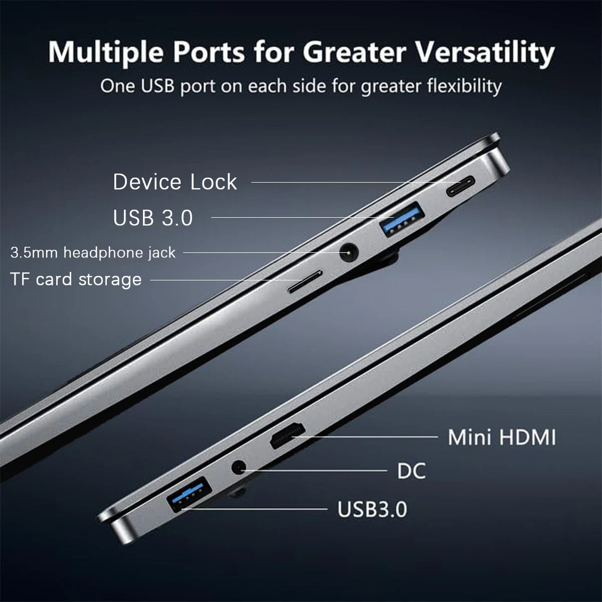 ACEKAMAS 15.6" Portable Laptop Computer Core i3 6100U Windows 11 Pro Gamer Notebook PC 16GB DDR4 1TB SSD Office Laptops Gaming