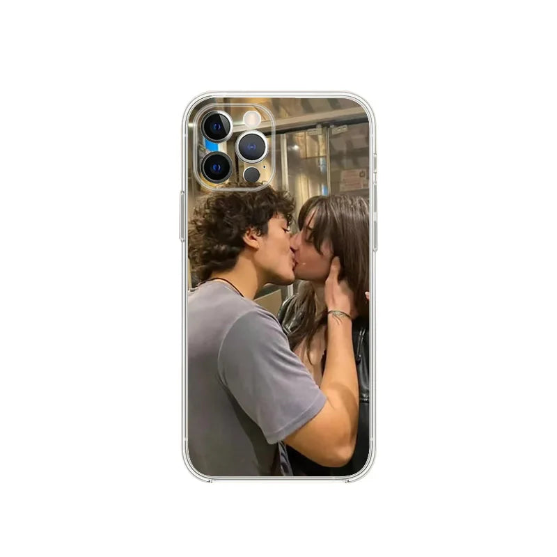 Customized Lovers Photo Case For iPhone 16 15 14 13 12 11 Pro Xs Max 16e XR 7 8 6 6s Plus SE 2020 2022 Personalized Soft Cover