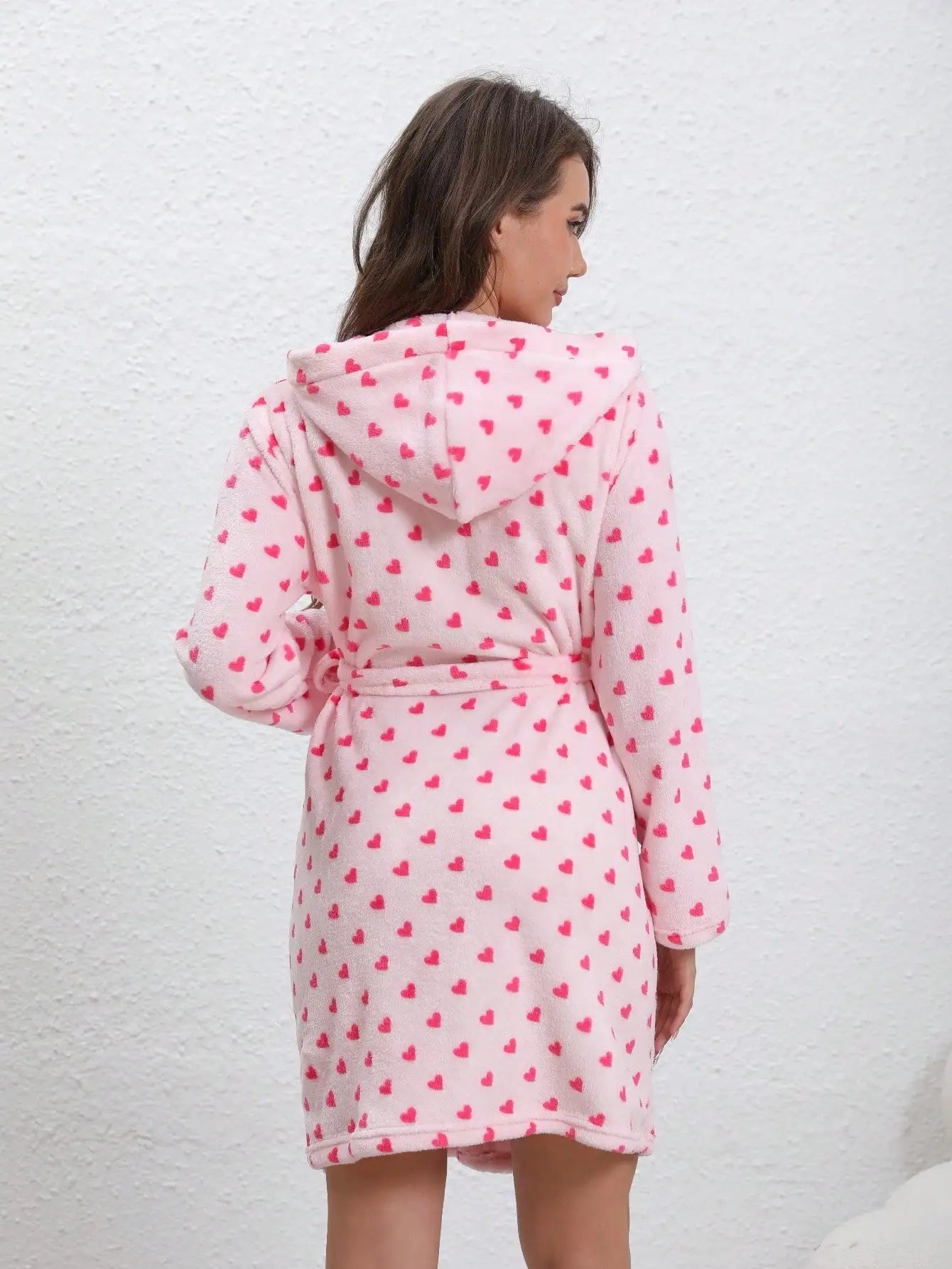 Ladies' long bathrobes, bathrobes, flannel bathrobes, pajamas, thickened European and American printed loose, autumn and winter