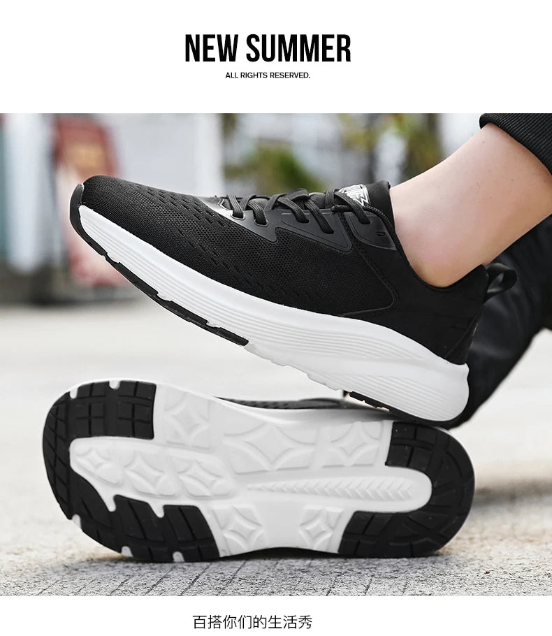 Men's new sports shoes fashion comfortable four season outdoor thick sole wear-resistant height increasing leisure sports shoes