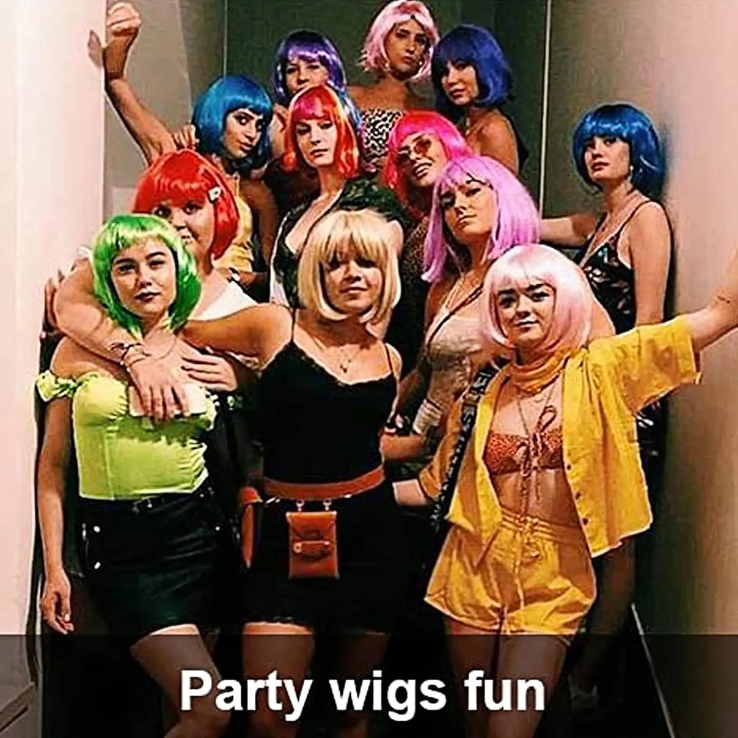 Synthetic 12 Inch Short Bob Black Wig With Bangs for Women Natural Looking Soft Hair Replacement Wigs Velma Kelly Halloween