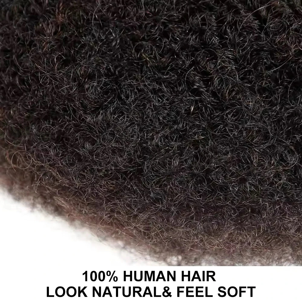 Afro Kinkys Bulk Human Hair for Dreadlocks Extensions 50g Afro Kinkycurly Human Braiding Hair Bundles for Mini Twist Repair Locs