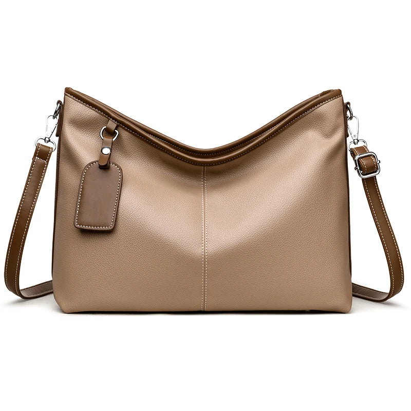 Soft Leather Small Bag Faionable Large Capaci Autumn Winter New Sle Women's Crossbody Bag Versatile Mom's Bag Tote Bag
