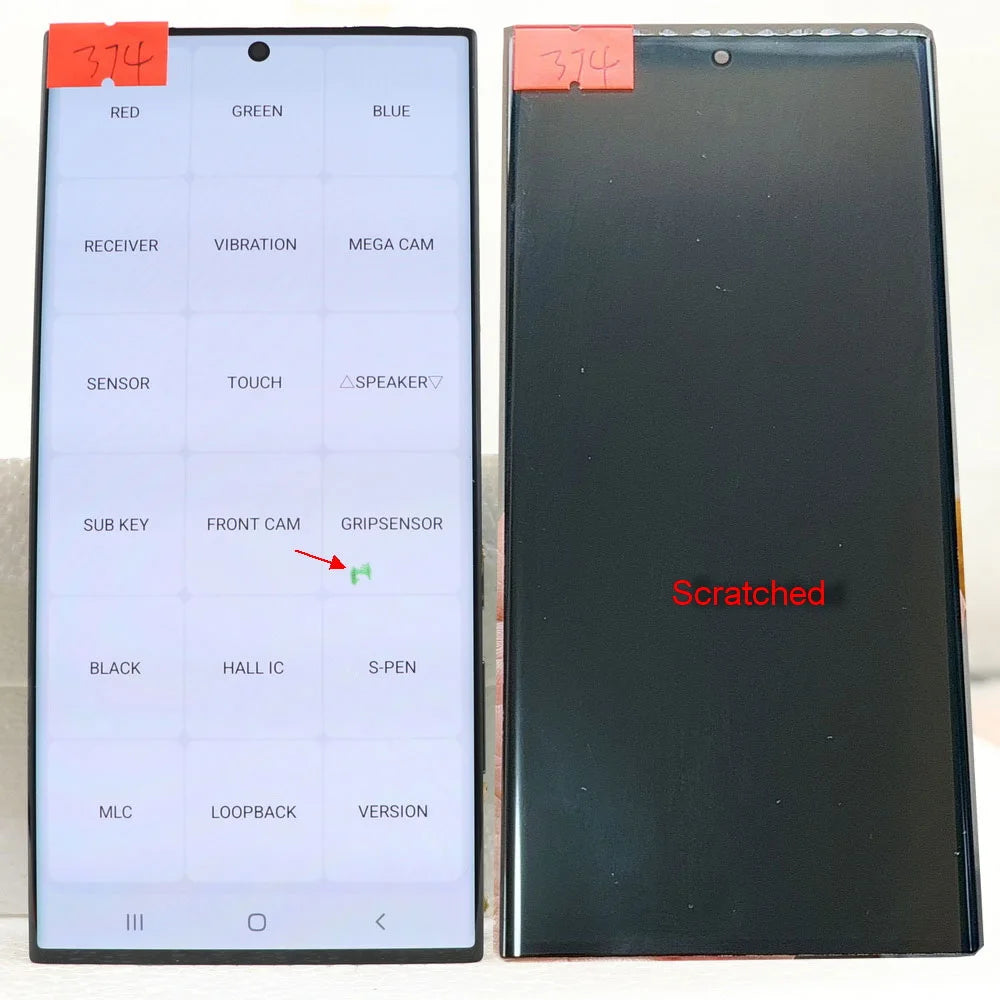 6.8'' Display For Samsung Galaxy S23 Ultra S918 SM-S918B S918U S918B/DS SUPER AMOLED LCD Touch Screen Digitizer with defects