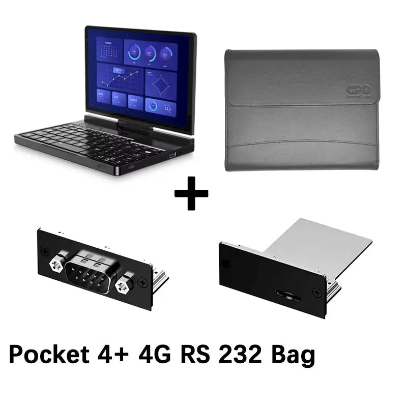 New 2025 version! GPD Pocket 4 8.8-inch AMD AI 9 HX 370 64GB RAM 2TB NVMe 2.5K resolution 144Hz refresh rate Gaming Mini Laptop