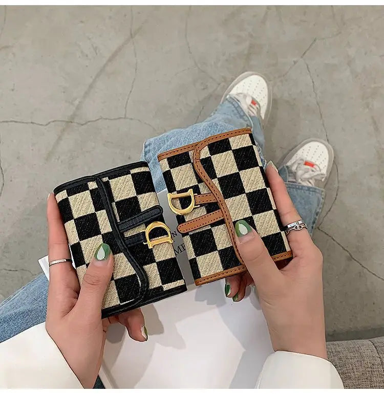 Card Bag Multi-card Position High Value Change Tide Autumn Winter Internet Celebrity Folding Organ Fashion Versatile Short Small