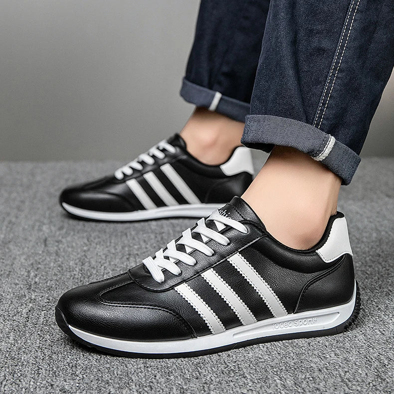 2025Summer Fashion Comfortable Classic New High-Quality Leather Agan Shoes Men's Sneakers Three Colors39-44