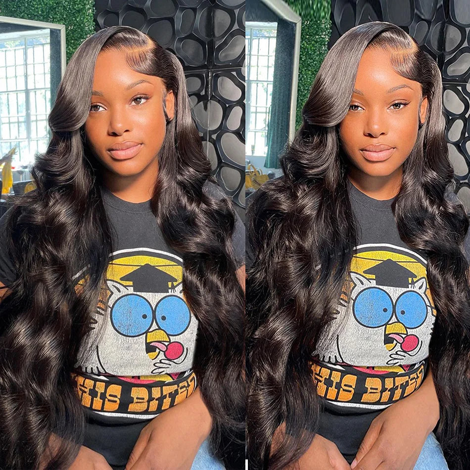 13x6 Hd Lace Frontal Wig Body Wave 250 Density Human Hair Wig 36 40 Inches Loose Wave Lace Front Wig Preplucked For Black Women
