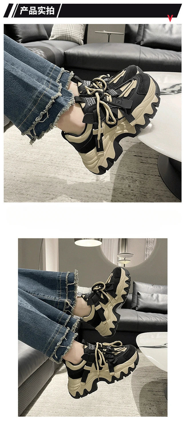 2023 Spring and Autumn New Fashionable Thick Bottom Fried Street Sponge Cake Shoes Women Fashion Versatile Shoes