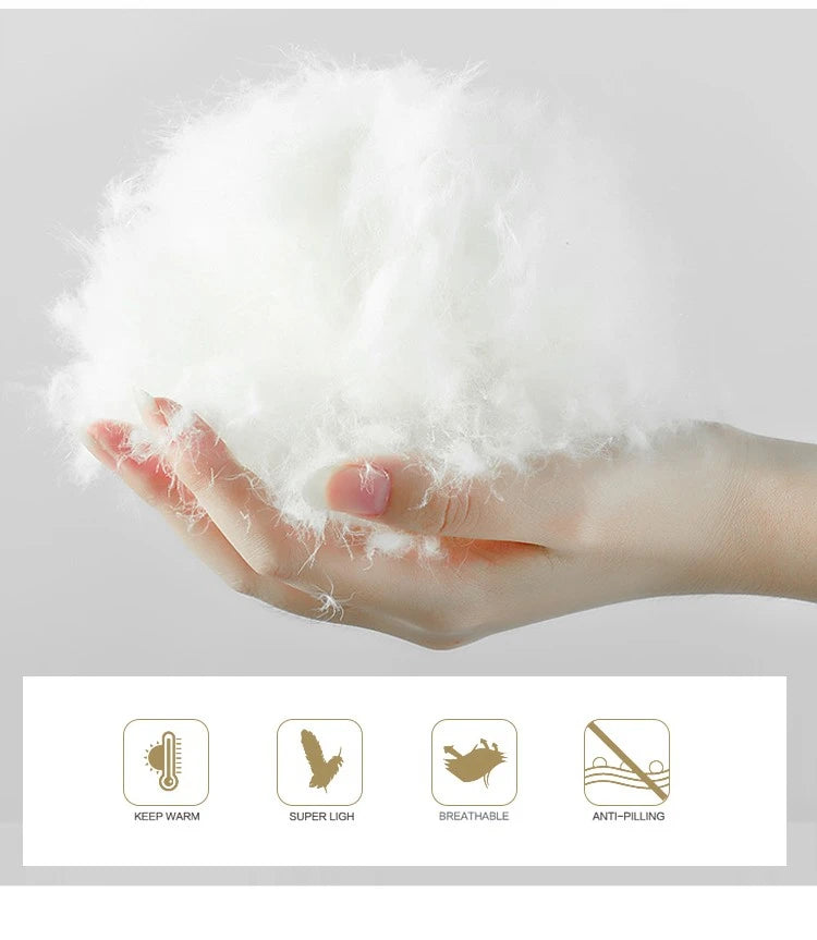 Lagabogy 2025 Winter Puffer Jacket Women Real Fox Fur Hooded Collar Thick Warm Long White Duck Down Coat Loose Luxury Outerwear