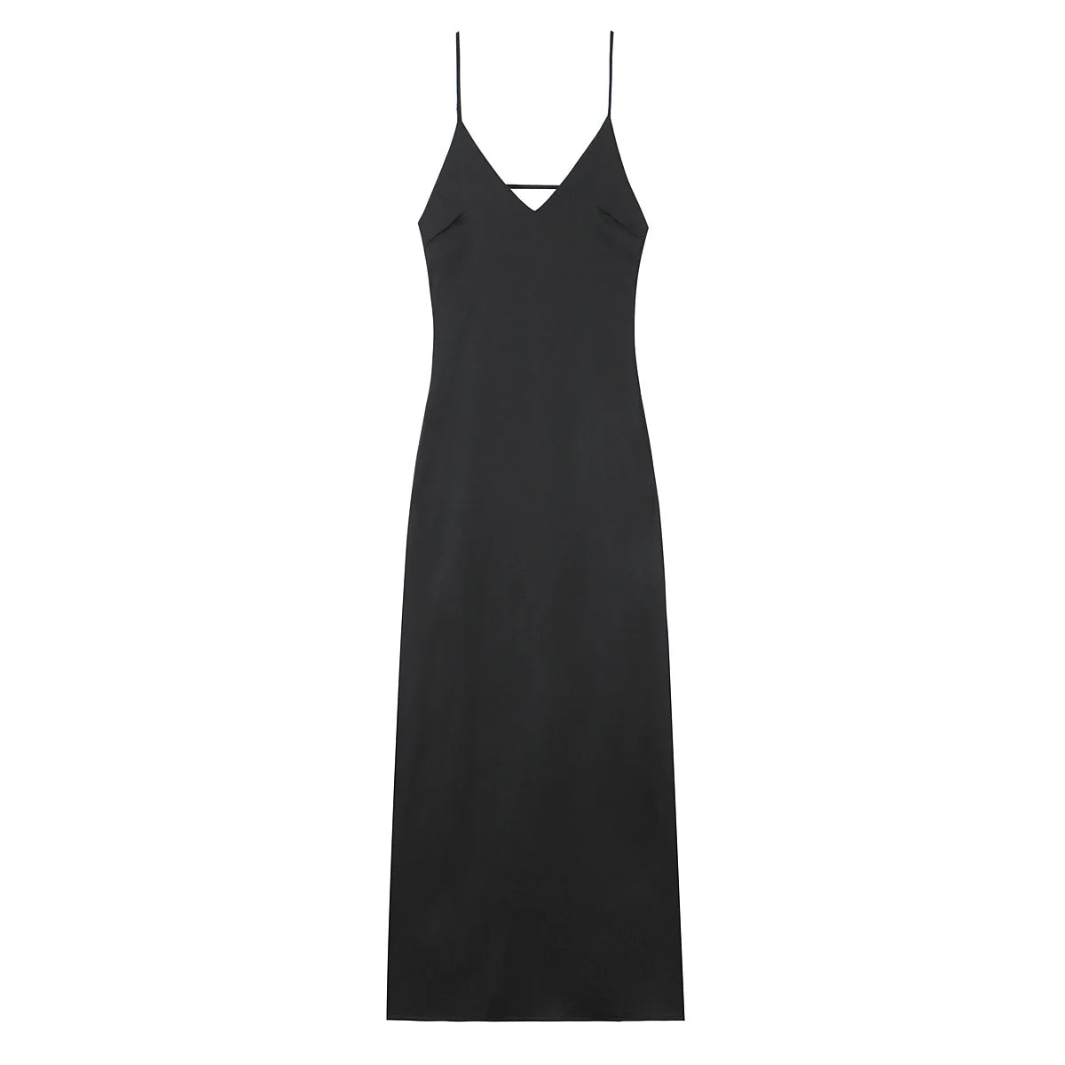 HH Women Summer Yellow Stain V Neck Sling Dress Elegant Sleeveless Loose Maxi Robes 2025 New Ladies Party Holiday Dresses