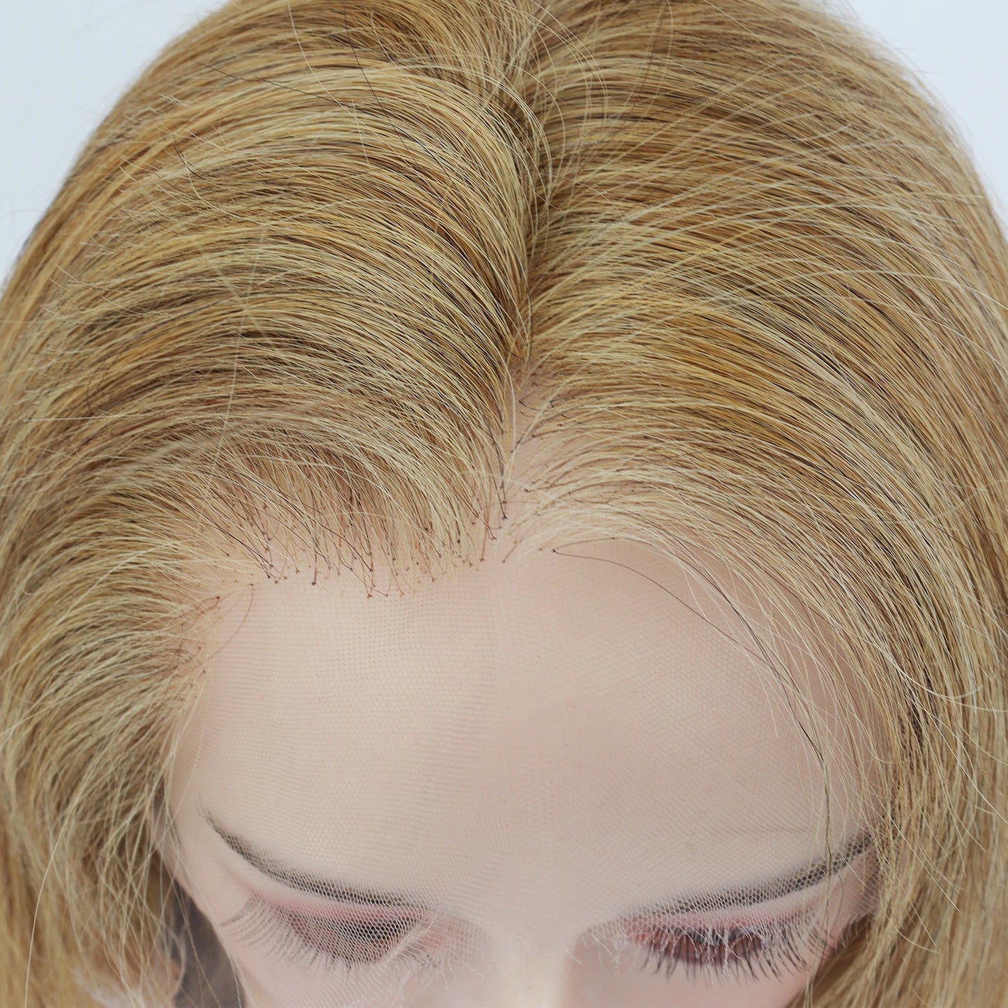 Full HD Lace Wig for Women #27 Honey Blonde 100% Remy Human Hair Invisible Lace Glueless Wig Bleached Knots Natural Straight