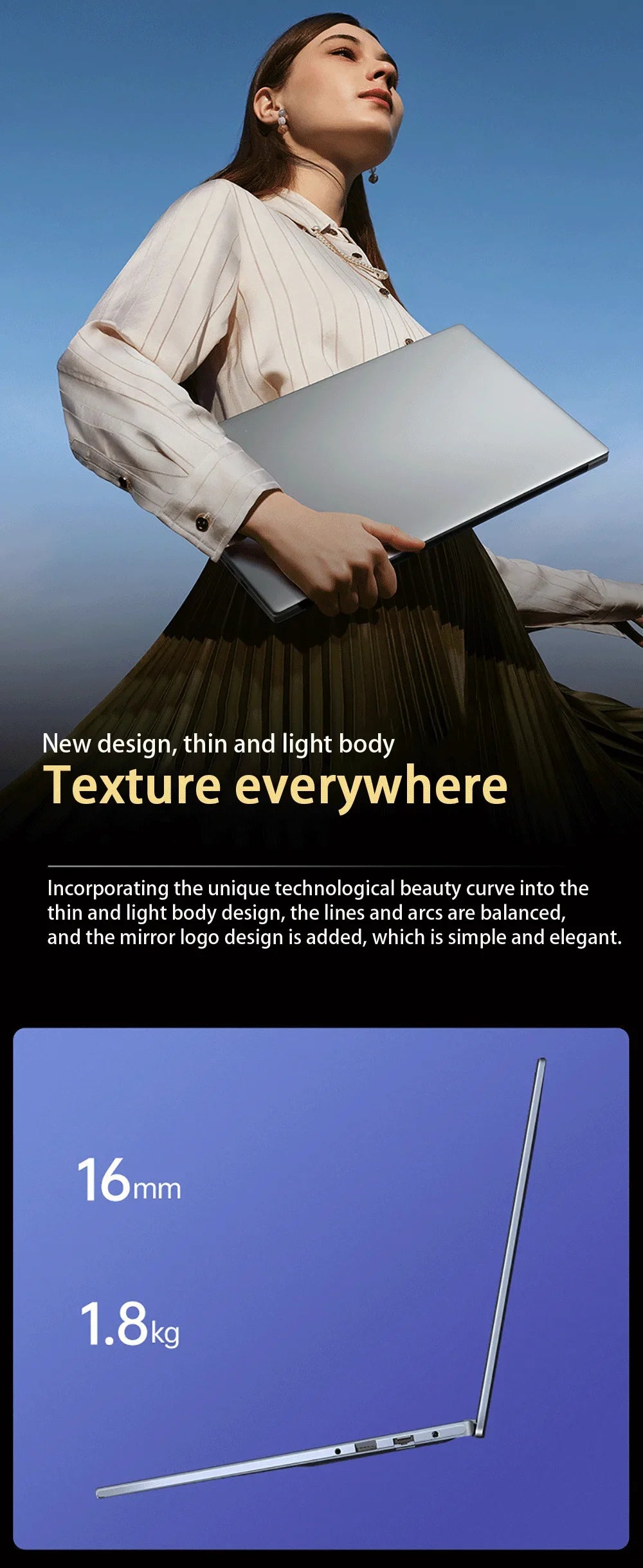 15.6 Inch Laptop Intel Core i9-12900H/i9-10885H Windows 11 Por 2*DDR4 2*M.2 SSD Ultrabook Computer Fingerprint Unlock WIFI5 BT