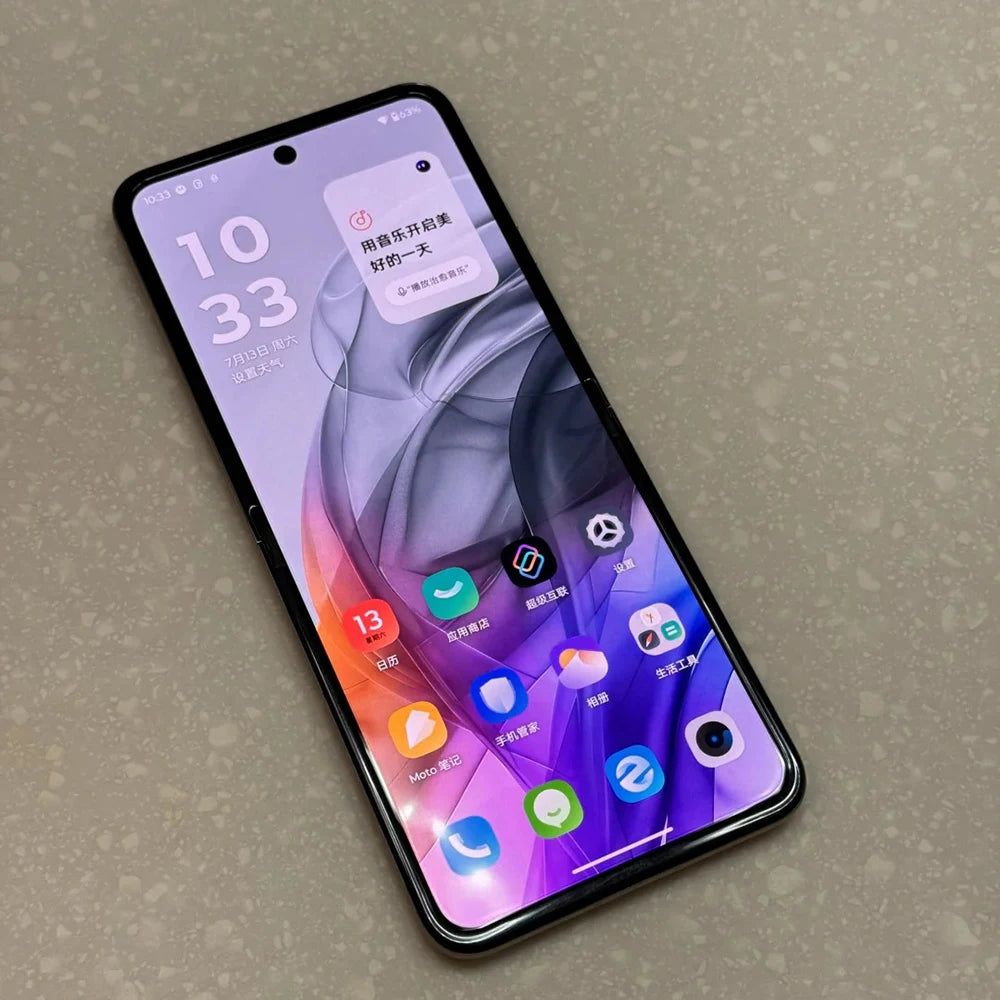 Global ROM Motorola Moto razr 50 Folded Screen Phone Main 6.9 inch FHD+ pOLED Secondary screen 3.6 inch MTK Dimensity 7300X 50MP