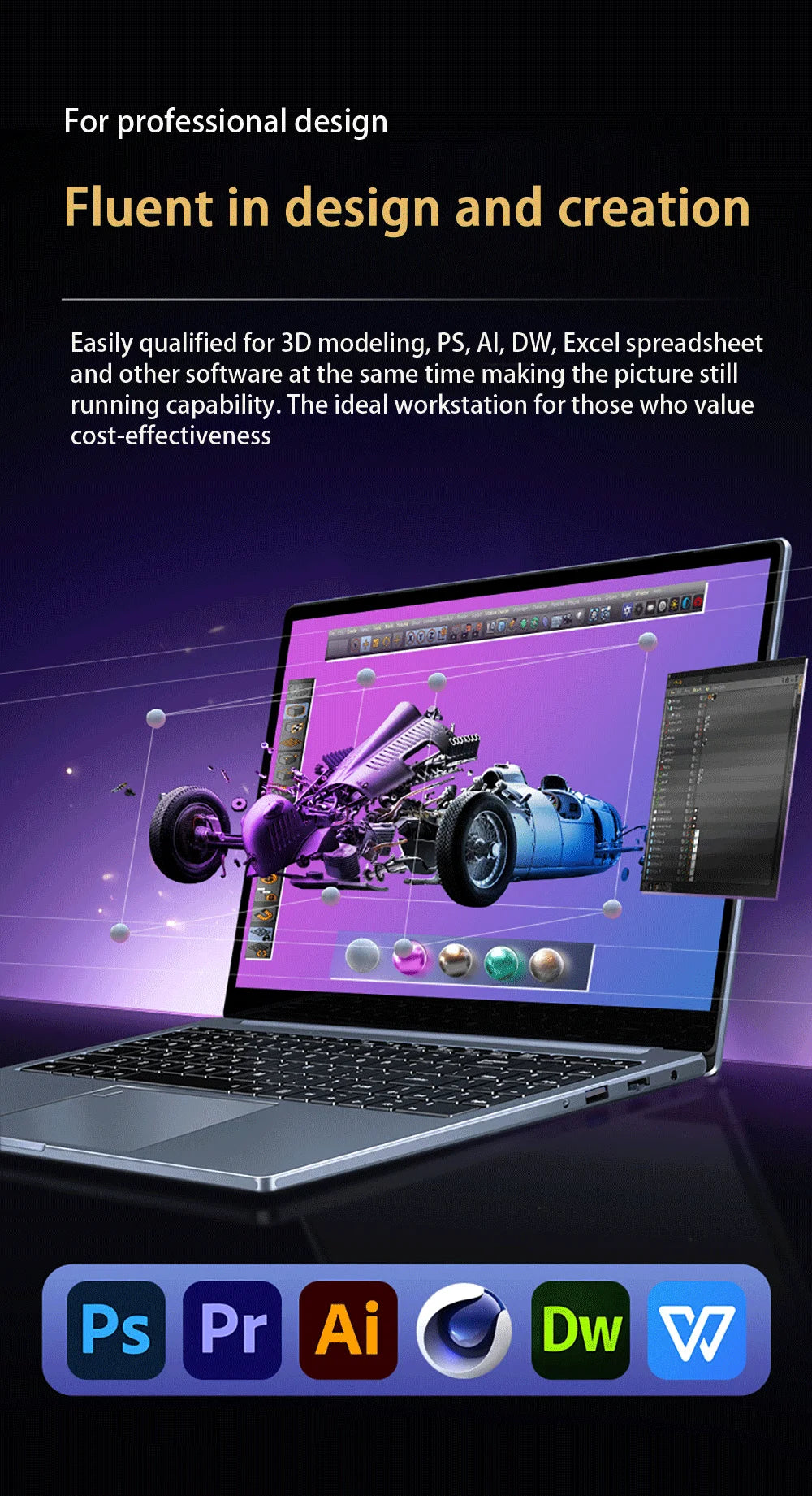 15.6 Inch Laptop Intel Core i9-12900H/i9-10885H Windows 11 Por 2*DDR4 2*M.2 SSD Ultrabook Computer Fingerprint Unlock WIFI5 BT