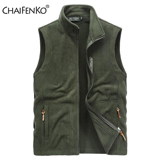 Men Autumn Winter Soft Shell Vest Jacket 2025 New Sleeveless Coat Men Fashion Multiple Pockets Casual Waistcoat Men Plus Size