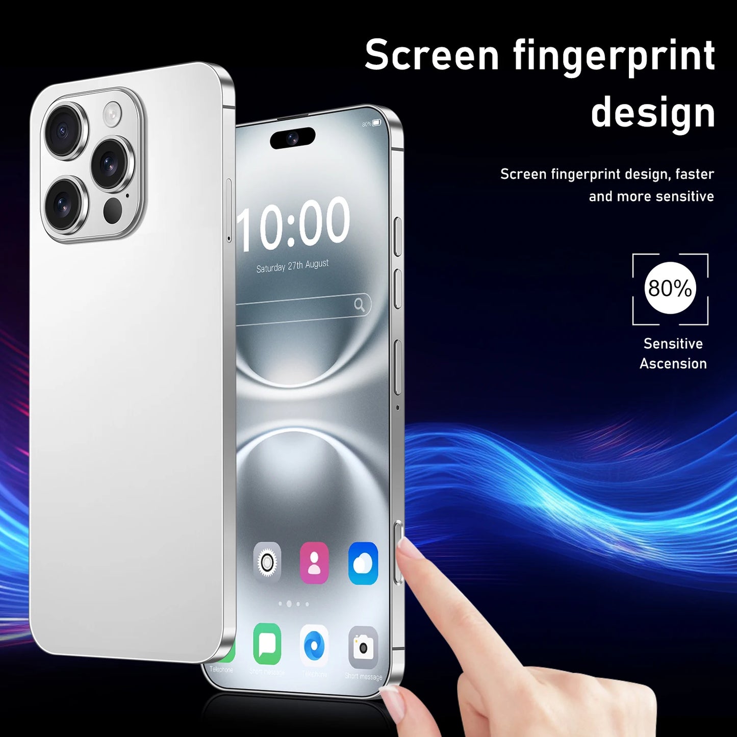 7.3" Display Phone Case Designed for Snapdragon 8 Gen 3 Performance 8000mAh Battery Life