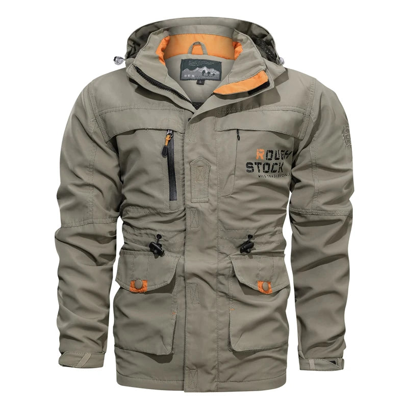 Men's 2023 Autumn Winter New Tactical Jacket Men Outdoor Camping Wear Resistant Coat Men Breathable Sweat Absorption Jackets Men
