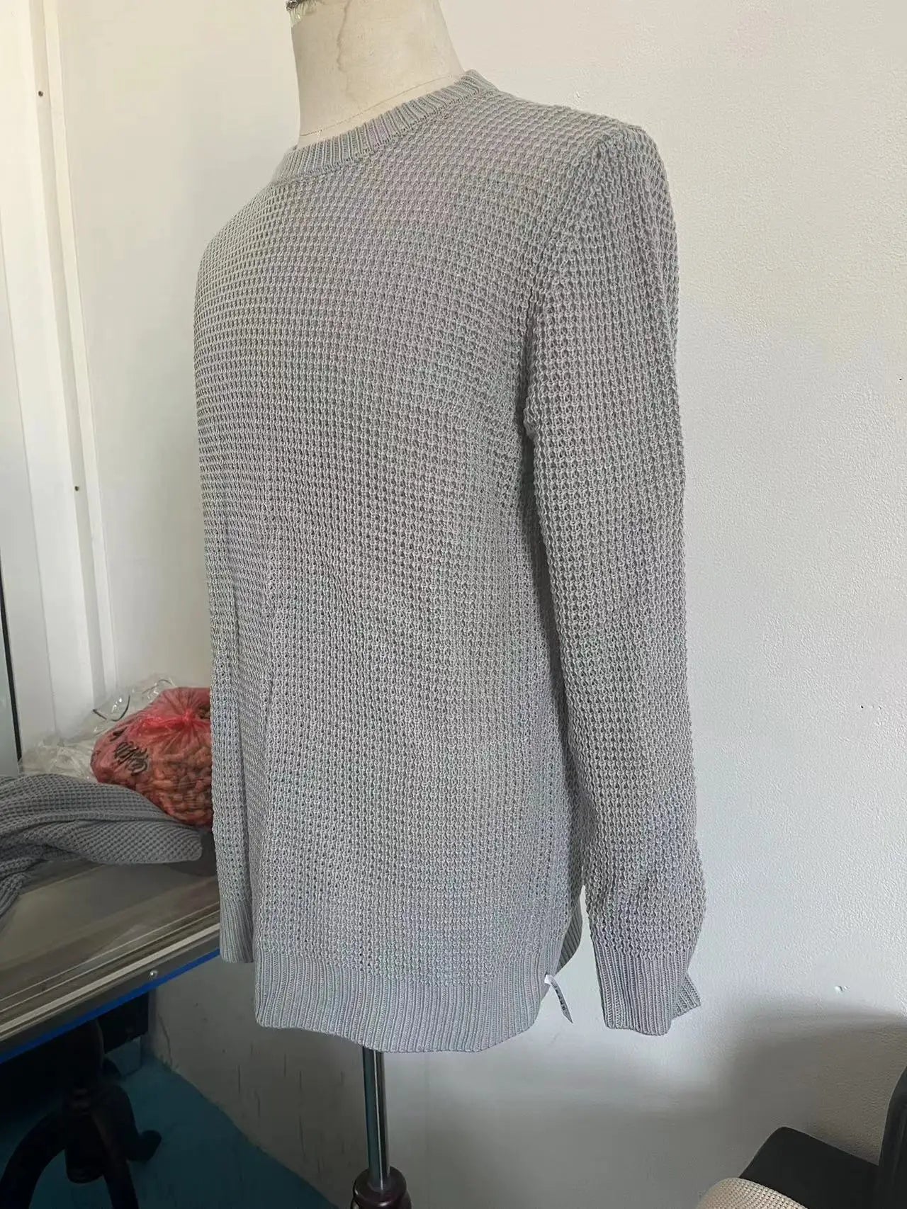 Men Round Neck Pullovers Long Sleeve Jumpers Knitted Sweater Casual Basics Sweaters Male Spliced Streetwear Autumn 2025