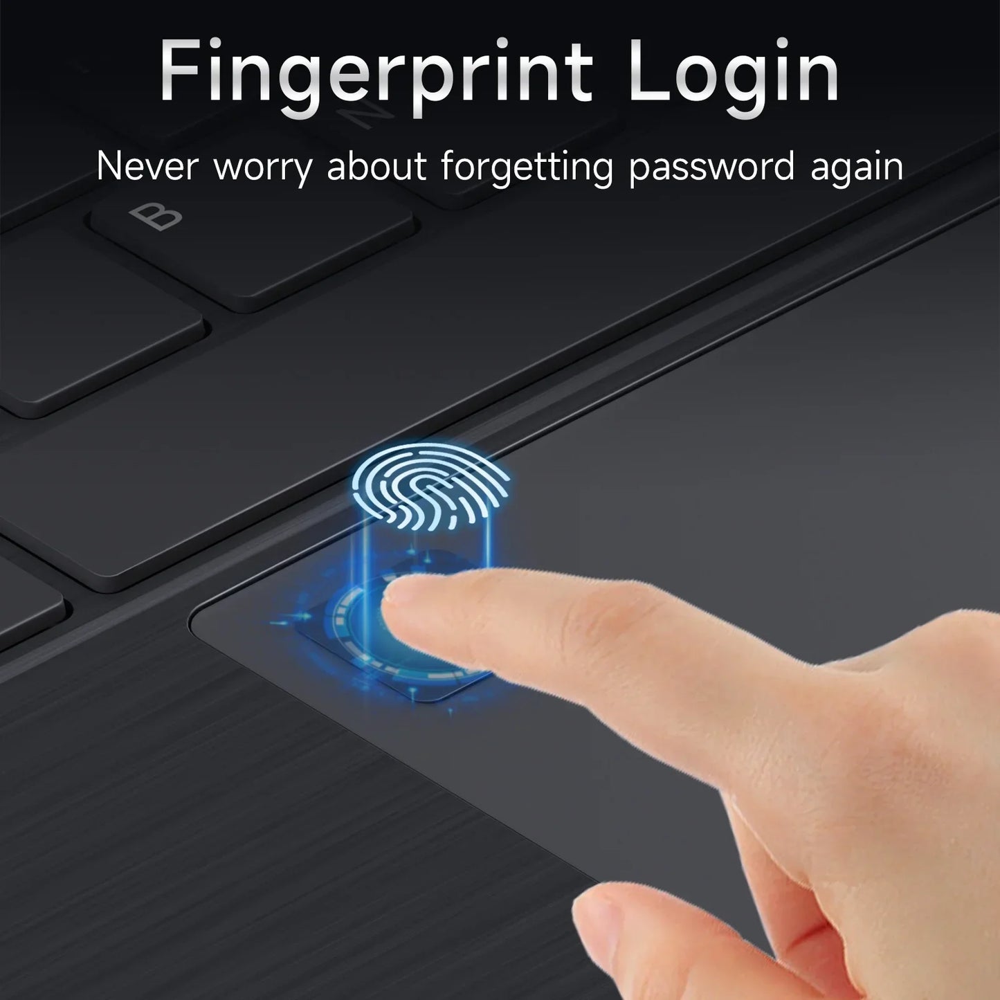 2025 NEW 15.6" Laptop Portable Intel N95 32GB DDR4 2TB SSD 7500mAh Windows11 Office Notebook Pc Gamer with Backlit Fingerprint