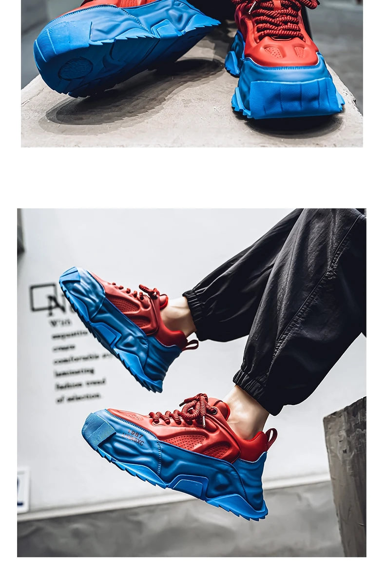 Loafers Men's sneakers Male sneakers Casual Shoes for men Sports and leisure Thick bottom Non-Slip Wear-resistant Work wear