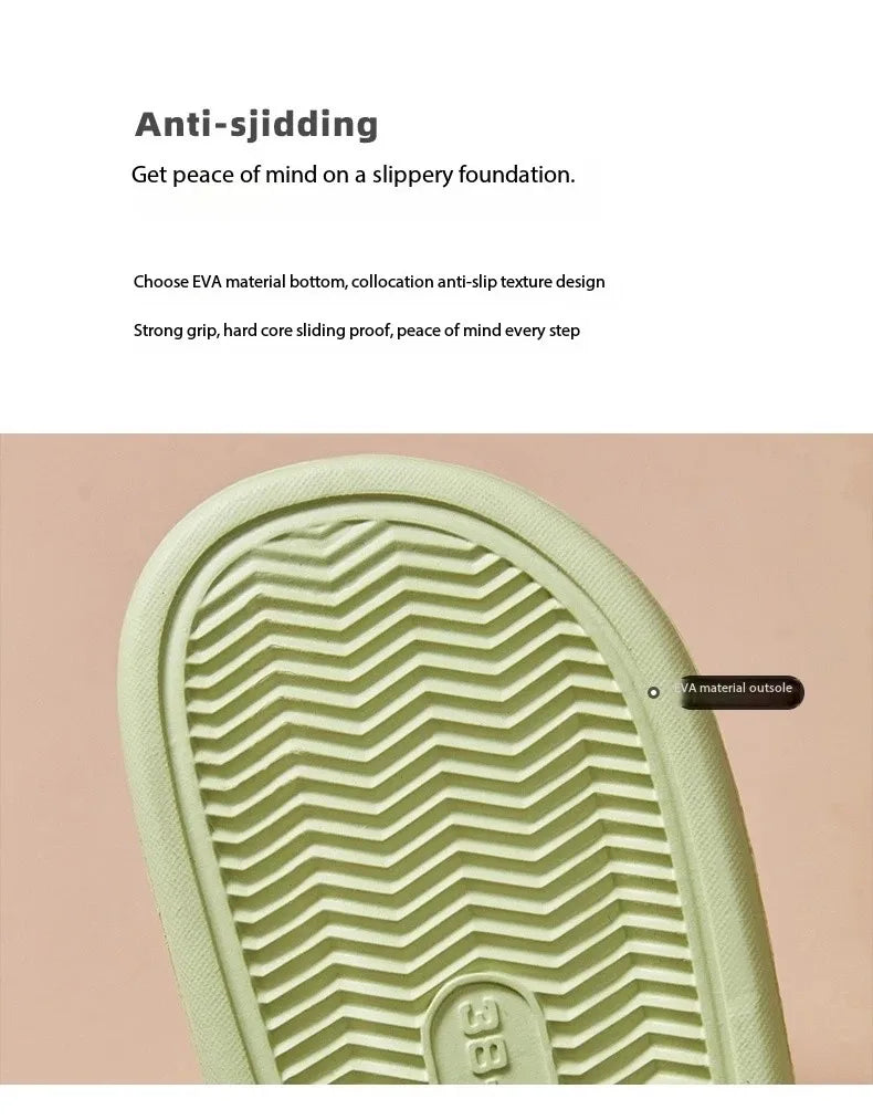 Soft Sole Massage Shower Shoes for Women Men Couples Waterproof Non-slip Home Leisure Fashion Bathroom Slippers