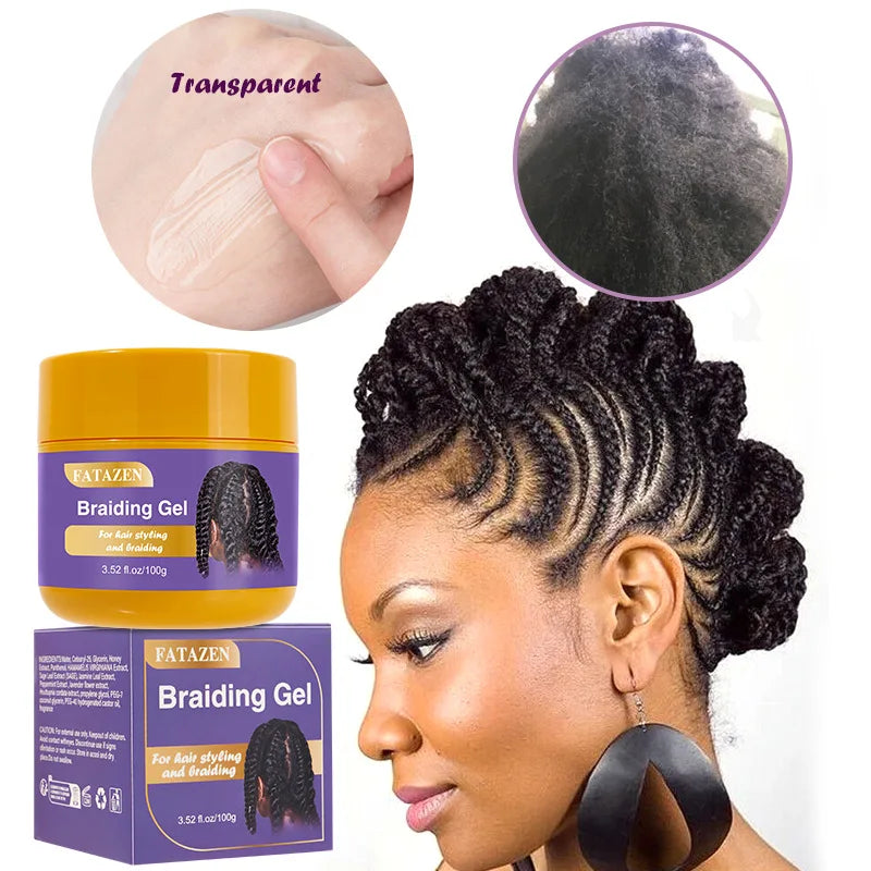 Hair braid gel: delicate texture, easy to clean and shape, easy to create hairstyle and braid