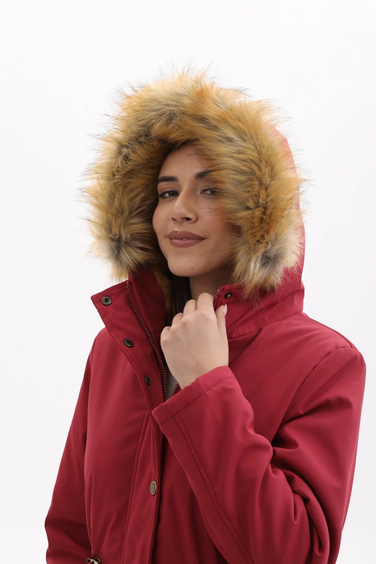 Canada Winter Women's Jacket Coat Parkas Winter Clothes Woman White Goose Down Jacket Fur Hooded Cotton-padded jacket XSYHXY253