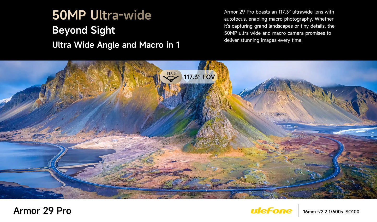 Ulefone Armor 29 Pro 5G AI Rugged Phone 21200mAh 120W 64MP Night Vision 6.67" 120Hz 512GB ROM Mobile MTK Dimensity 7400