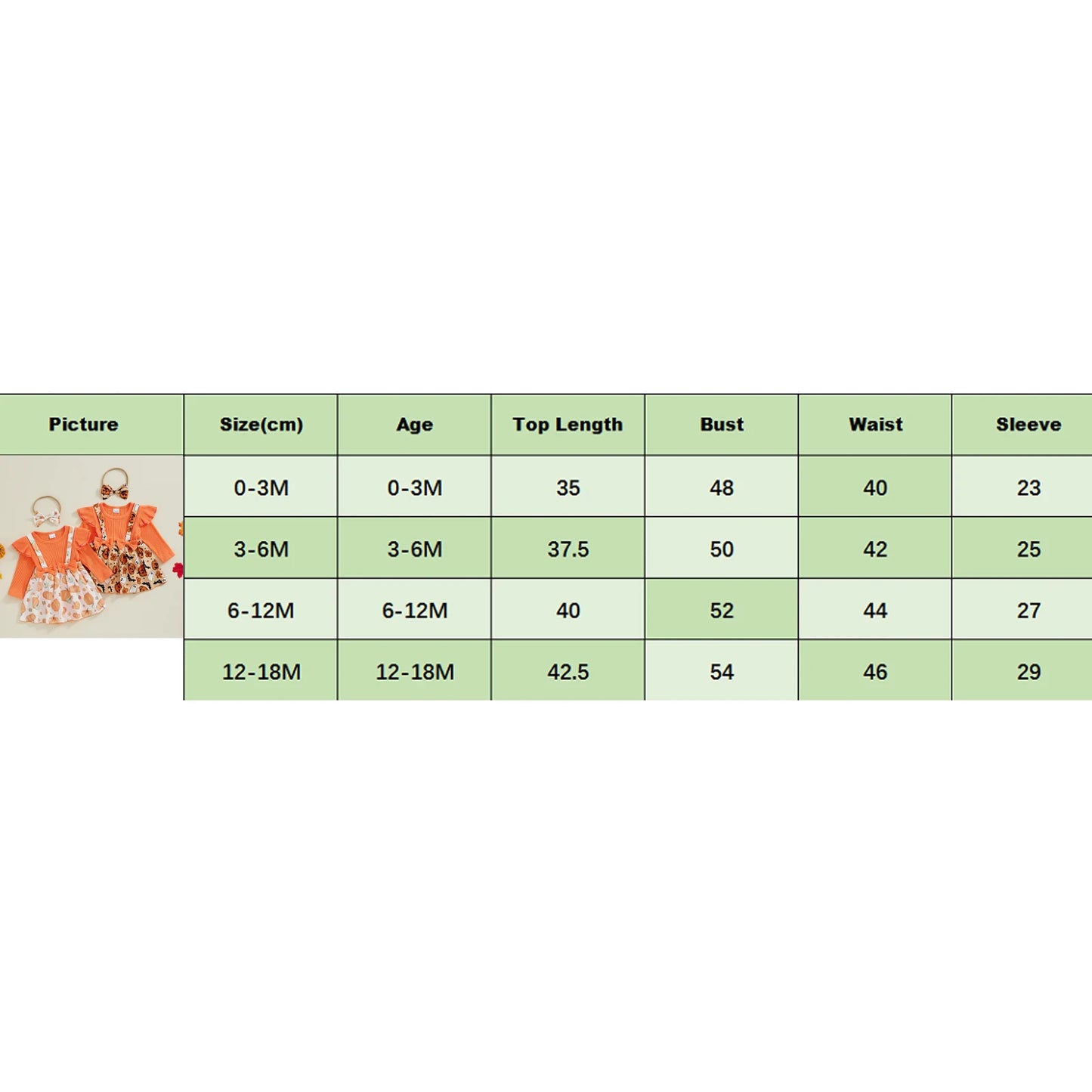 Newborn Baby Girl Halloween Clothes Outfit Pumpkin Ghost Print Long Sleeve Crew Neck Patchwork Romper Dress with Headband