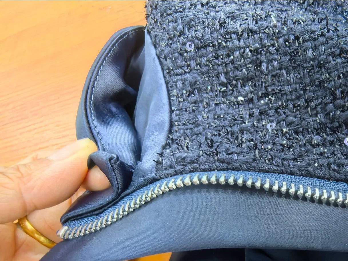 Maxi Formal Luxury Evening Dresses Women Summer Autumn Single Breasted Crystal Satin Tweed Long Dress Blue Party Dinner Vestidos