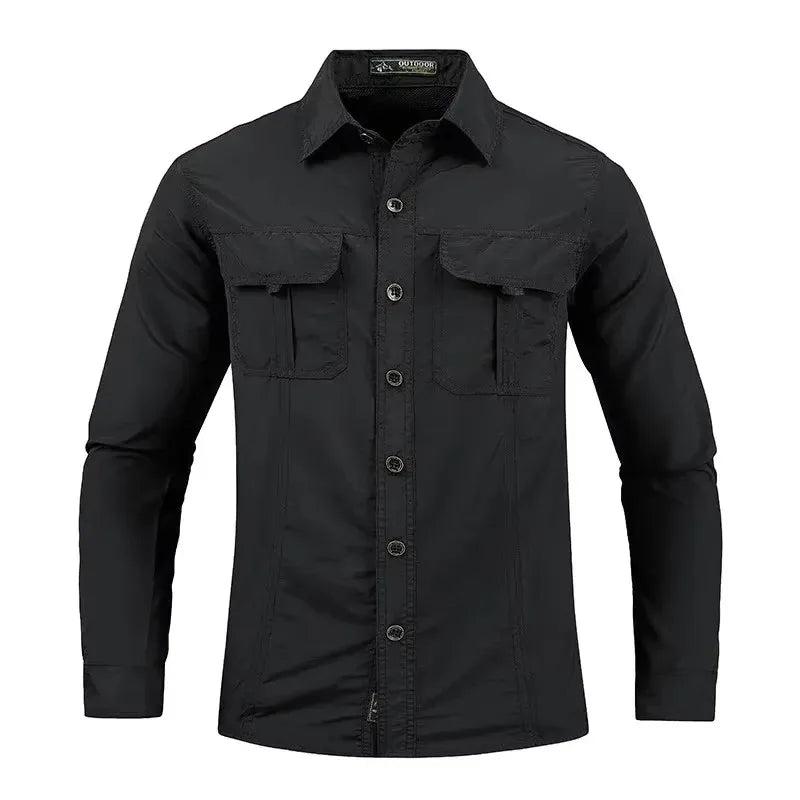 Spring and Autumn Men's New Style Lightweight Breathable shirt tactical multifunctional shirt outdoor long sleeved work shirts