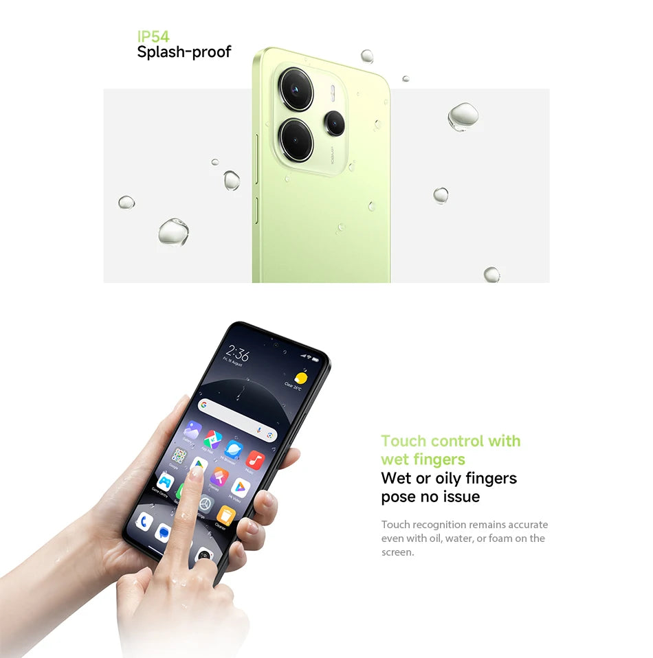 Xiaomi Redmi Note 14 4G NFC helium G99-Ultra 6,67 ''AMOLED screen 120 Hz 108 MP IA camera 5500 mAh battery,Charger Not Included