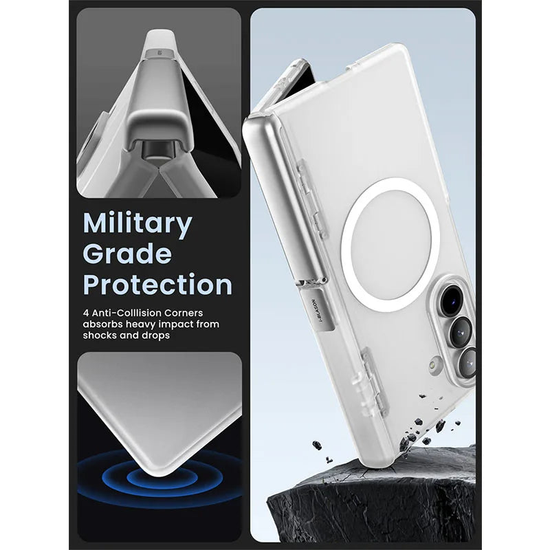 For Samsung Galaxy Z Fold 7 Case I-BLASON Cosmo Full Protective Hinge Protection Magnetic Case with MagSafe Stand & S Pen Holder
