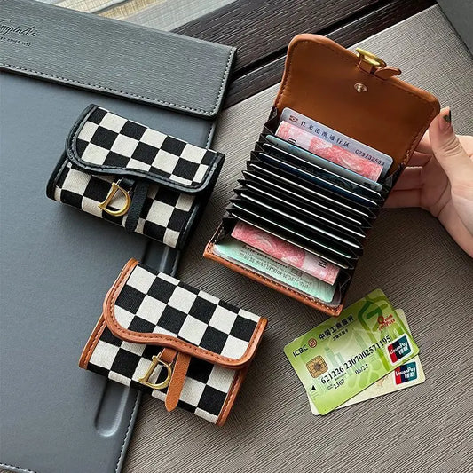 Card Bag Multi-card Position High Value Change Tide Autumn Winter Internet Celebrity Folding Organ Fashion Versatile Short Small