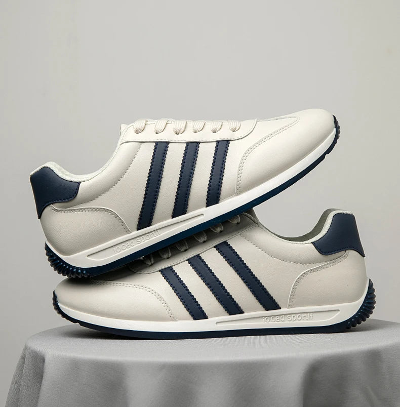 2025Summer Fashion Comfortable Classic New High-Quality Leather Agan Shoes Men's Sneakers Three Colors39-44