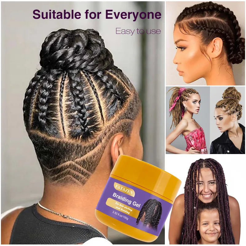 Hair braid gel: delicate texture, easy to clean and shape, easy to create hairstyle and braid