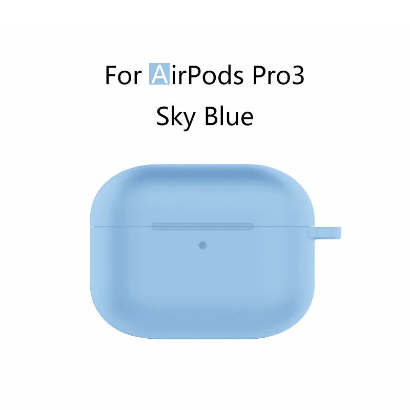 for AirPods Pro 3 Case Cover 2025 with Lanyard Soft Skin Silicone Protective Shockproof Case For AirPods Pro 3 Case Accessories