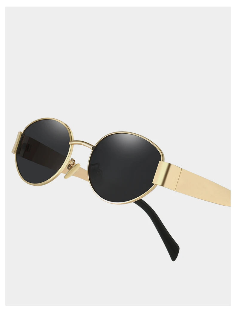 New Sunglasses For Women And Men UV400 Sun Glasses Alloy Oval Eyewear