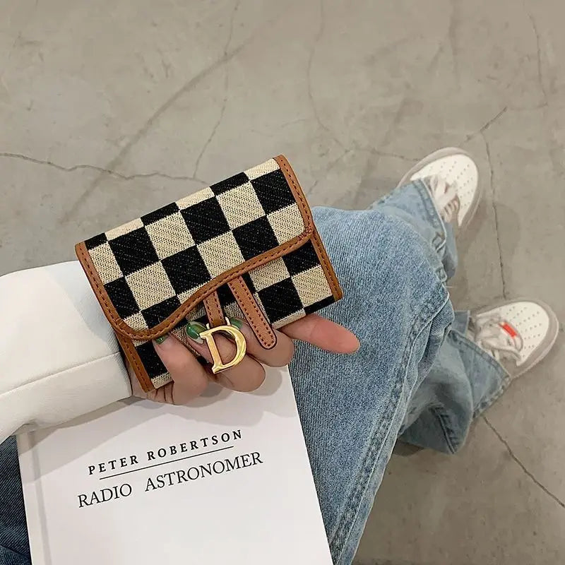Card Bag Multi-card Position High Value Change Tide Autumn Winter Internet Celebrity Folding Organ Fashion Versatile Short Small