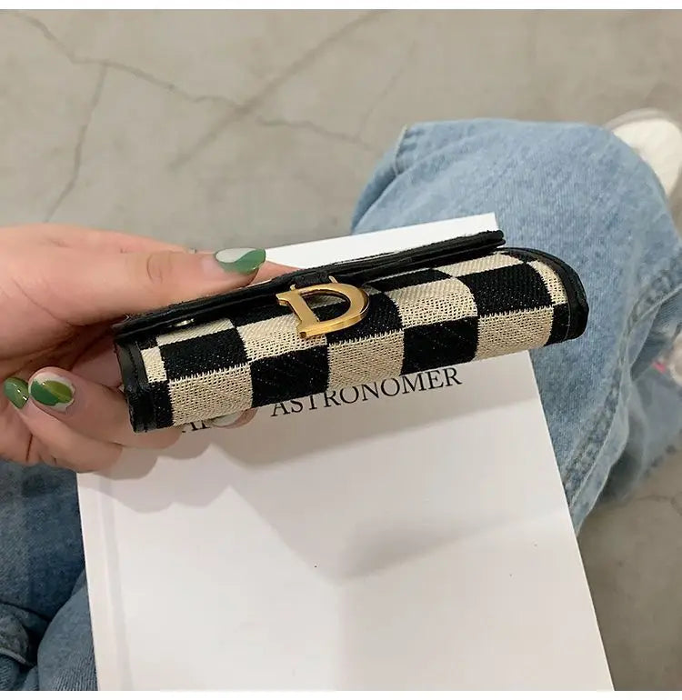 Card Bag Multi-card Position High Value Change Tide Autumn Winter Internet Celebrity Folding Organ Fashion Versatile Short Small