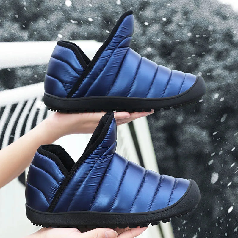 Winter Women Waterproof Snow Boots Lightweight Women Ankle Boots Sneakers Outdoor Sandproof Couple Warm Cotton Boot Botas Mujer