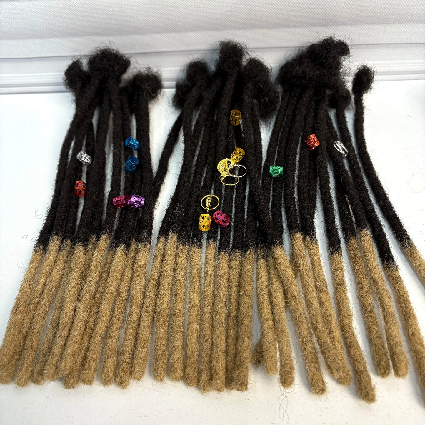 0.6cm Colored Loc Extension Human Hair 10 inch 50 Strands Full Handmade 100% Human Hair Loc Dreadlock Extensions for Men Women