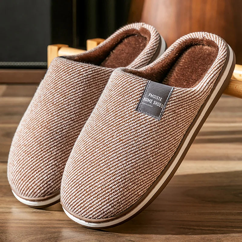 Bedroom Slipper for men Memory Foam Warm Soft Non Slip Wear resistant High Quality Indoor Shoes men Luxury