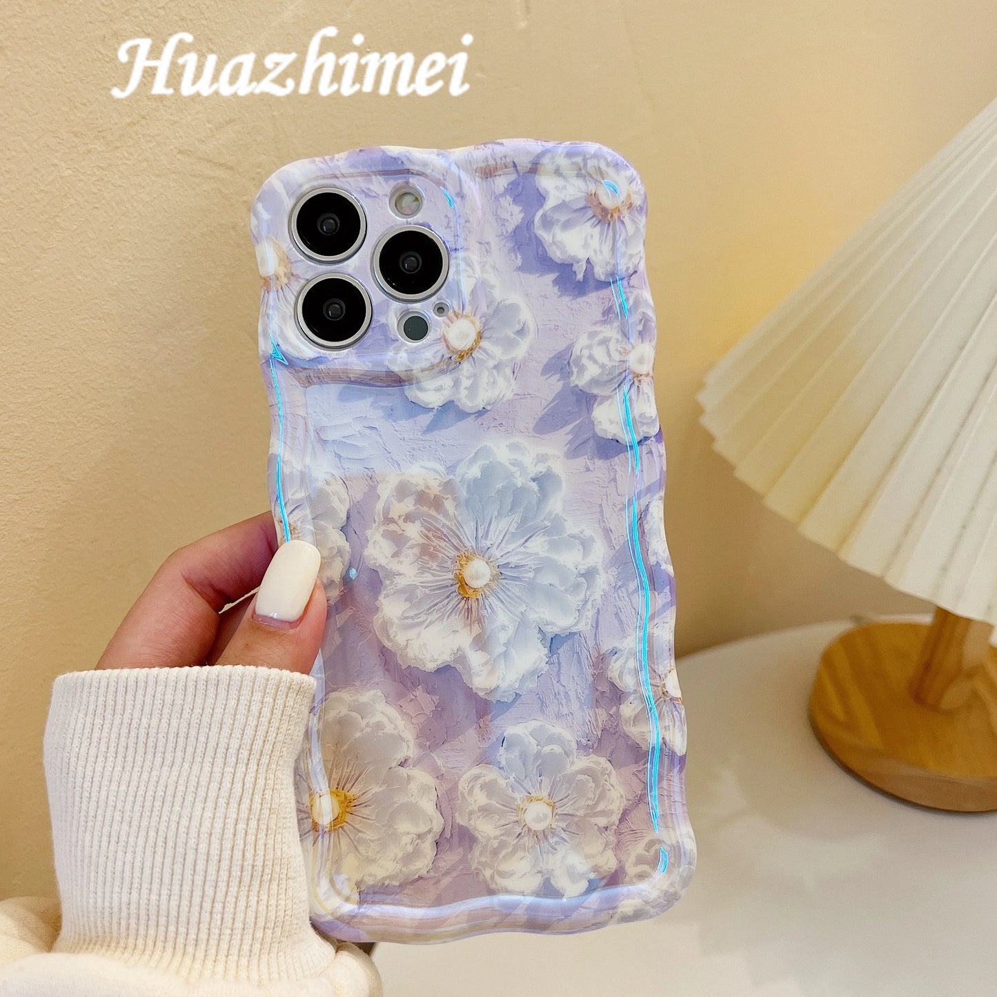 Luxury Laser Flowers Glitter iPhone Case For iPhone 11 12 13 15 16 17 Pro Max Air Plus Fashion Silicone Shockproof Bumper Cover
