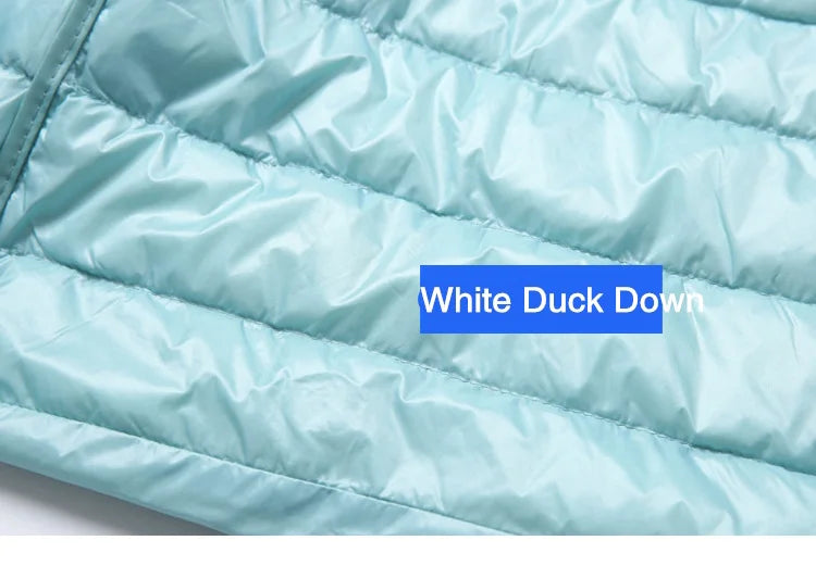 11 Colors Women Vest 2023 New Spring Female Windproof Lightweight Warm Waistcoat Sleeveless Puffer Coat White Duck Down Parka