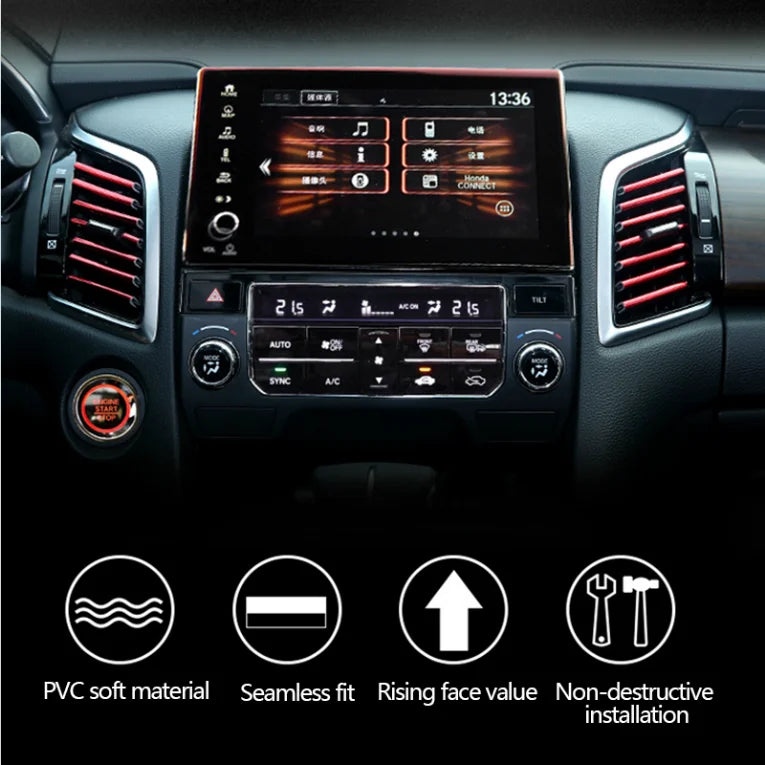 Car Air Outlet Decoration Strip for Peugeot 108 208 GTI 308 T7 T9 3008 307 5008 508 107 108 207 2008 301 4007 4008